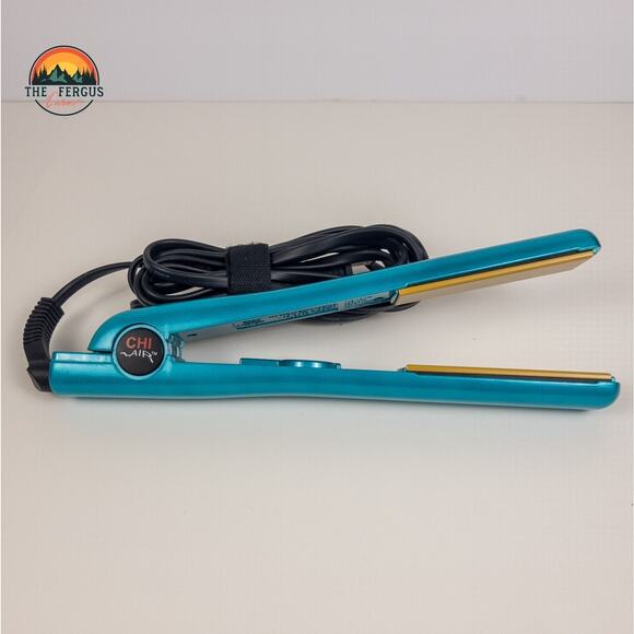 Chi Air Flat Iron 1" Ceramic Hair Straightener Teal CA1014 T47 NWOT - Picture 2 of 15
